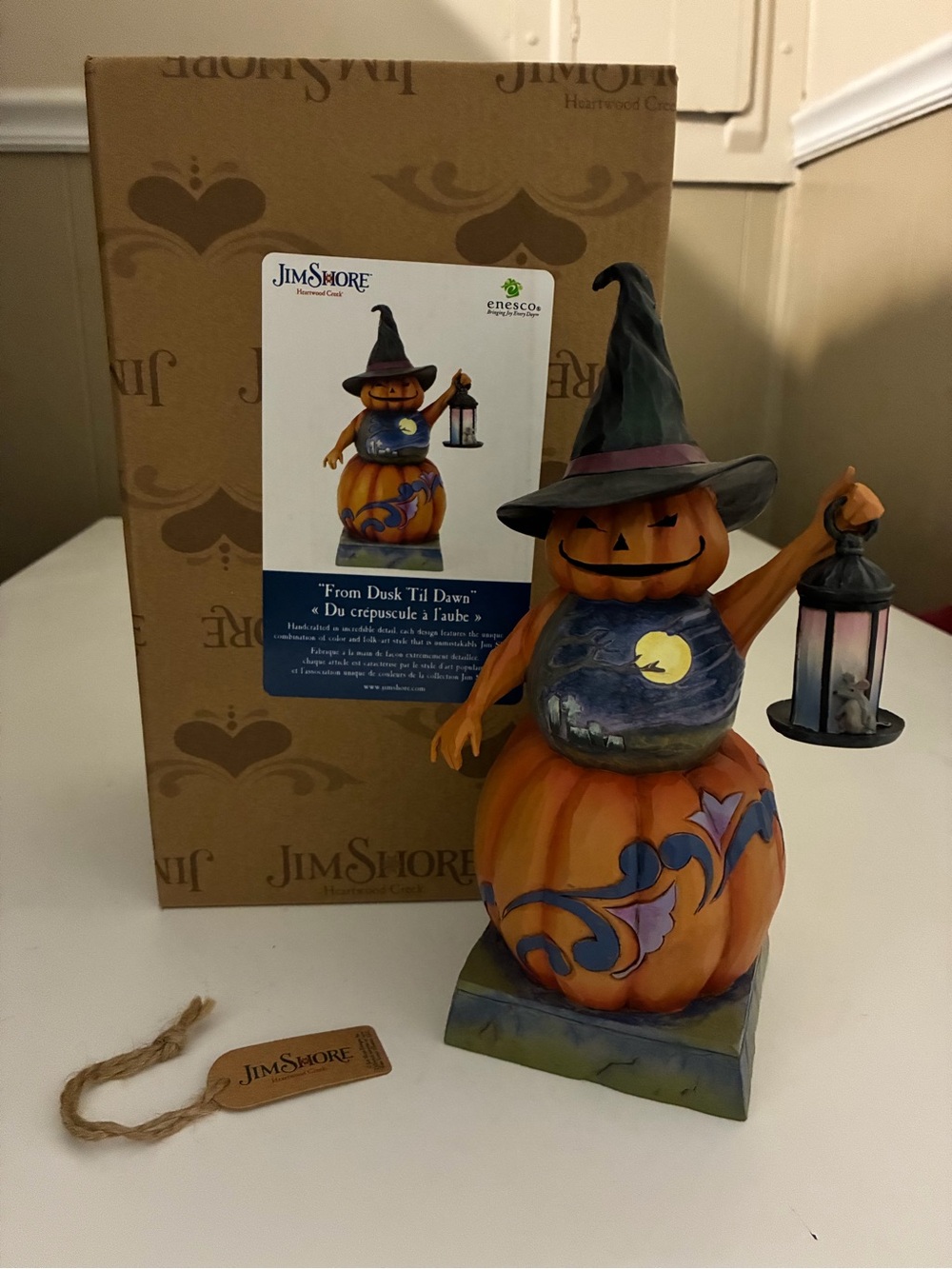 Jim Shore Heartwood Creek “From Dusk ‘Til Dawn” Halloween Figurine NIB